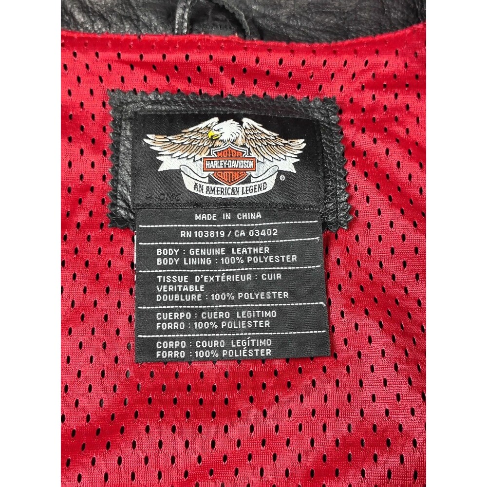 Harley Davidson Women’s Leather Vest Size 3W Legendary Highway One Motorcycle - Picture 6 of 10
